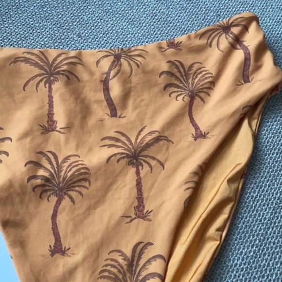 NWT Onia Sabrina Palm Tree Bikini Bottom Size XL - Picture 7 of 10